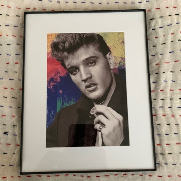Original art Photo print of Elvis Presley Holding medallion - Picture 2 of 6